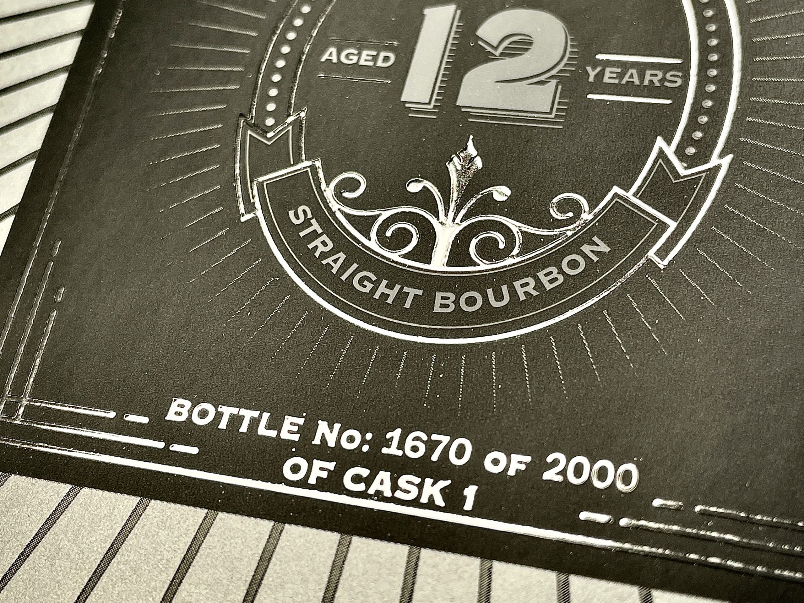 Digital foiled whisky label