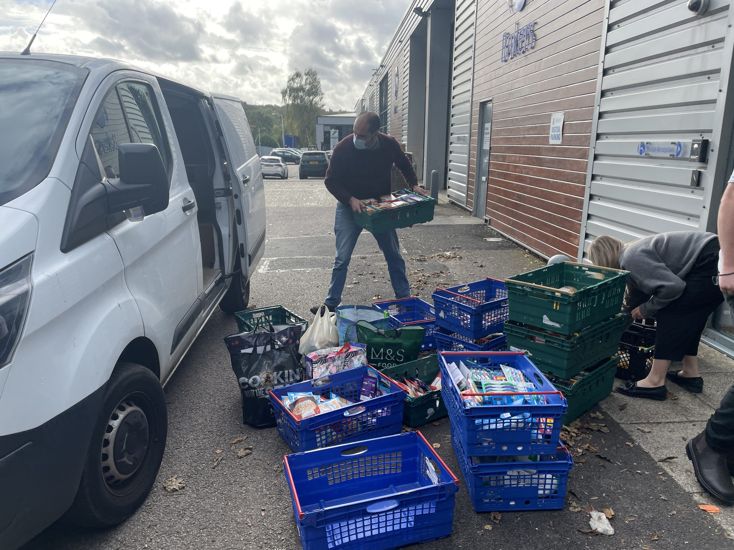 Collecting for the foodbank