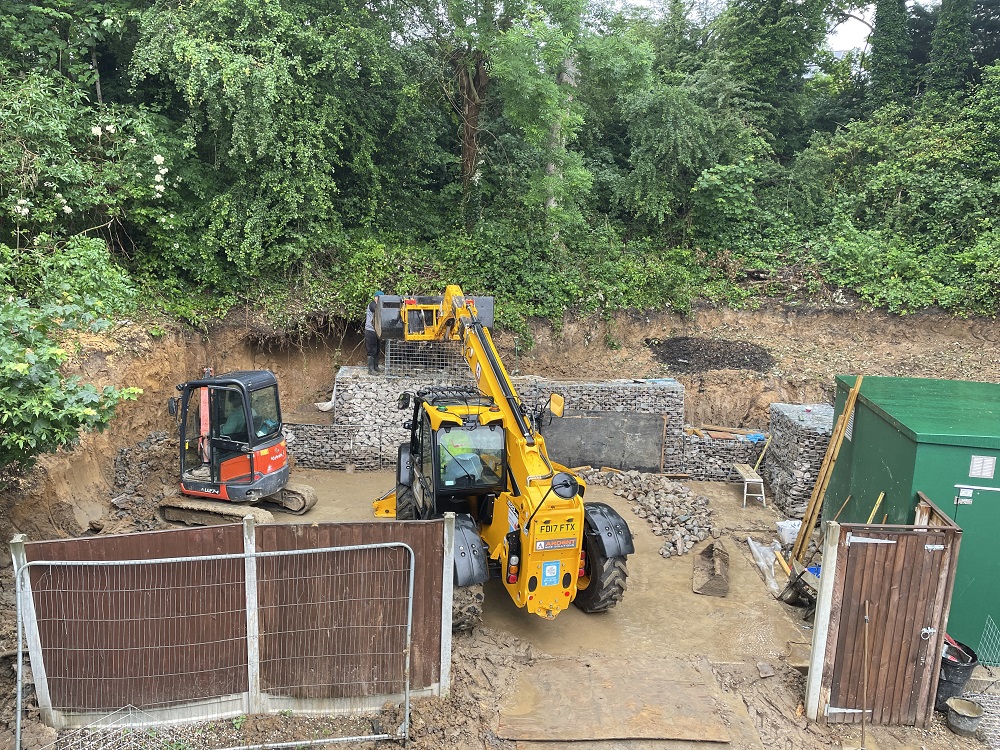 Construction of gym building