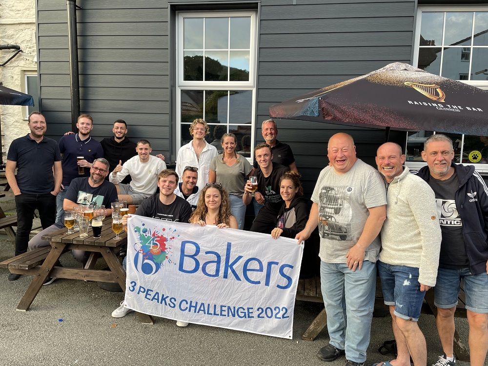 Bakers complete 3 Peaks Challenge