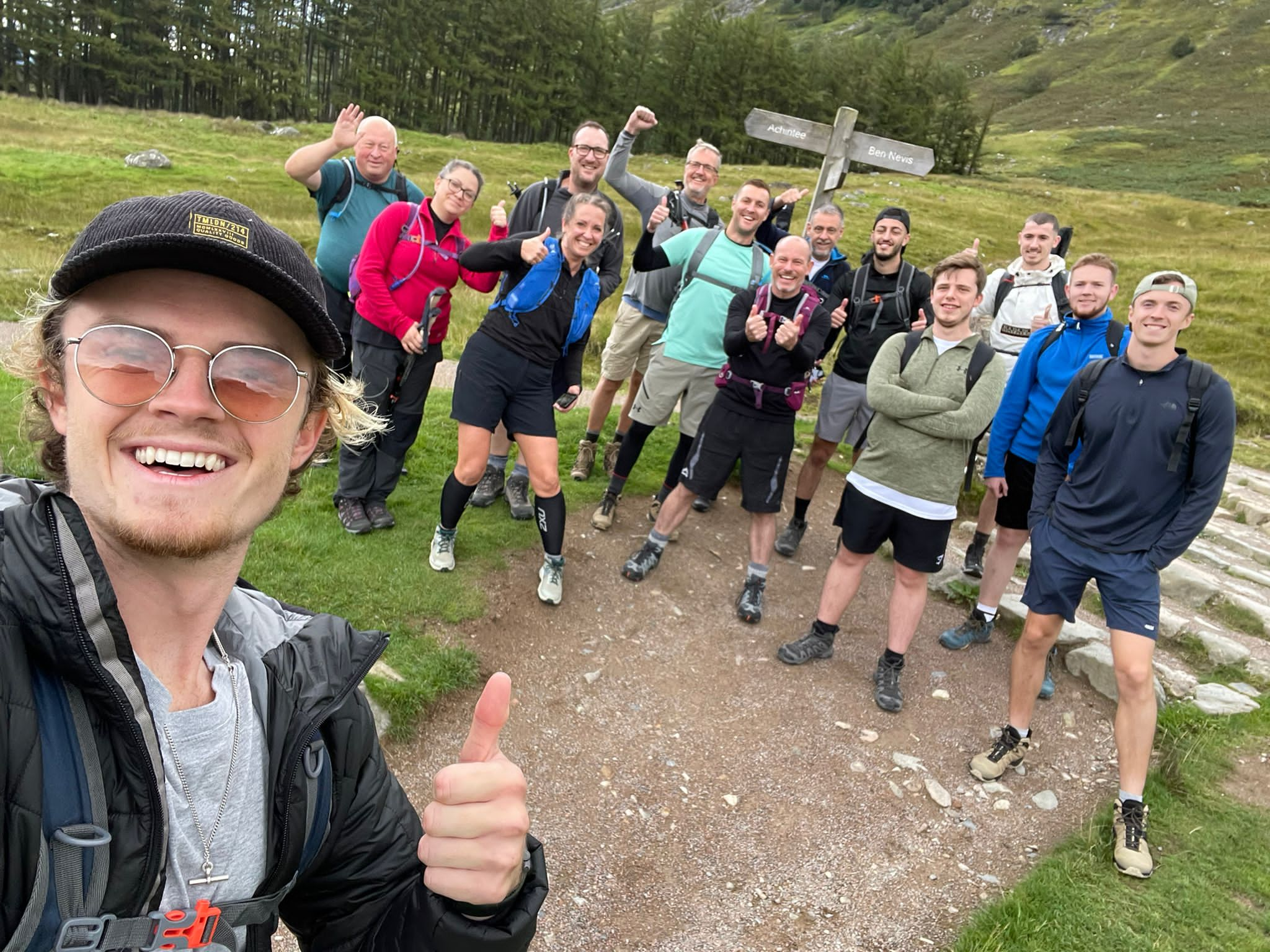 Thumbs up at Ben Nevis