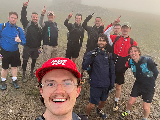 Summit of Ingleborough celebration