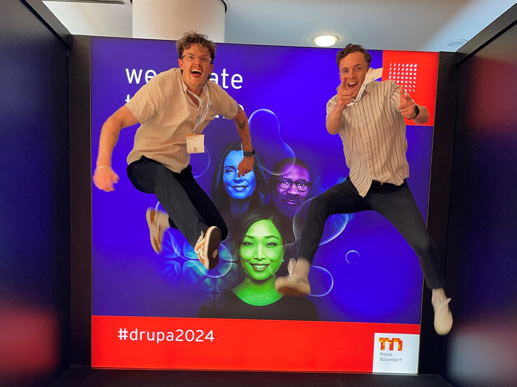 Drupa 2024 Jump in the air